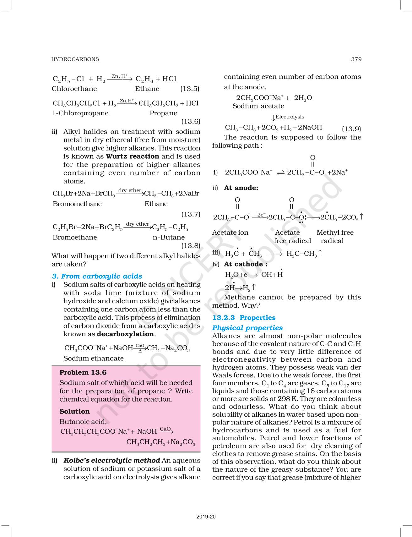 Hydrocarbons NCERT Book Of Class 11 Chemistry Part II